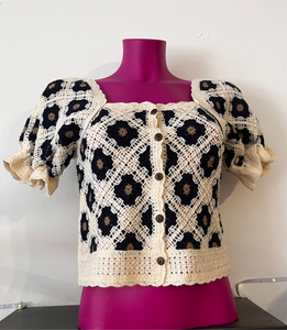 2tone Crochet top