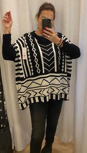 Aztec Printed oversized jumpers