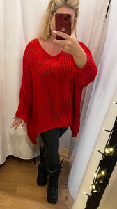 V neck oversized jumper