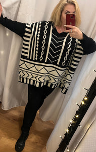 Aztec Printed oversized jumpers