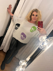 Jerry knitted Skull top