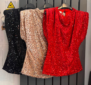 Sequin tops