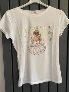 Champagne girl Tee's slim fit
