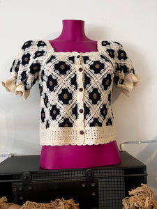 2tone Crochet top