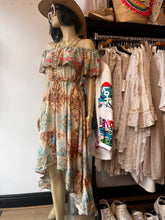 Load image into Gallery viewer, Printed Gypsy Bardot dress

