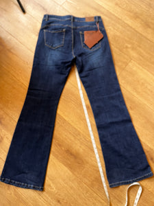 Dark Denim bell boot cut jeans