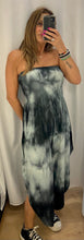 Load image into Gallery viewer, Strapless tie dye jumpsuit
