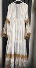 Load image into Gallery viewer, Boho Beaded Kaftan maxi dress
