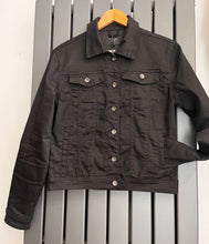 Load image into Gallery viewer, Black denim jacket
