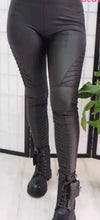 Load image into Gallery viewer, Vixen biker leather look leggings
